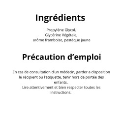 FRAMBOISE PASTEQUE JAUNE 50ml - LE PETIT VERGER FRAIS