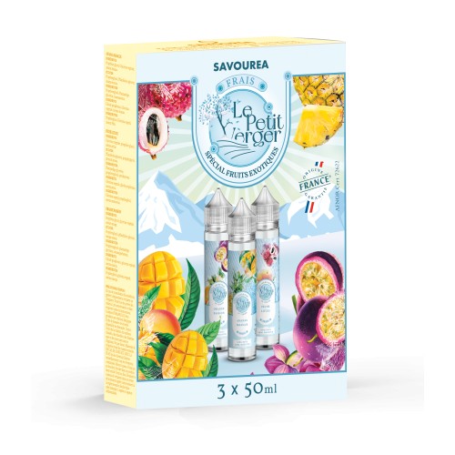 Pack de 3 saveurs 50 ml Le petit verger frais
